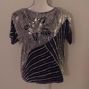 Vintage shirt Beaded Jainsons International SM